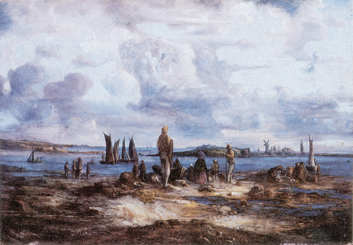 Figur 3 Lars Hertervig: V&aring;rsildfiske. 1860-&aring;rene. Foto Jacques Lathion. Eies av Nasjonalgalleriet, Oslo