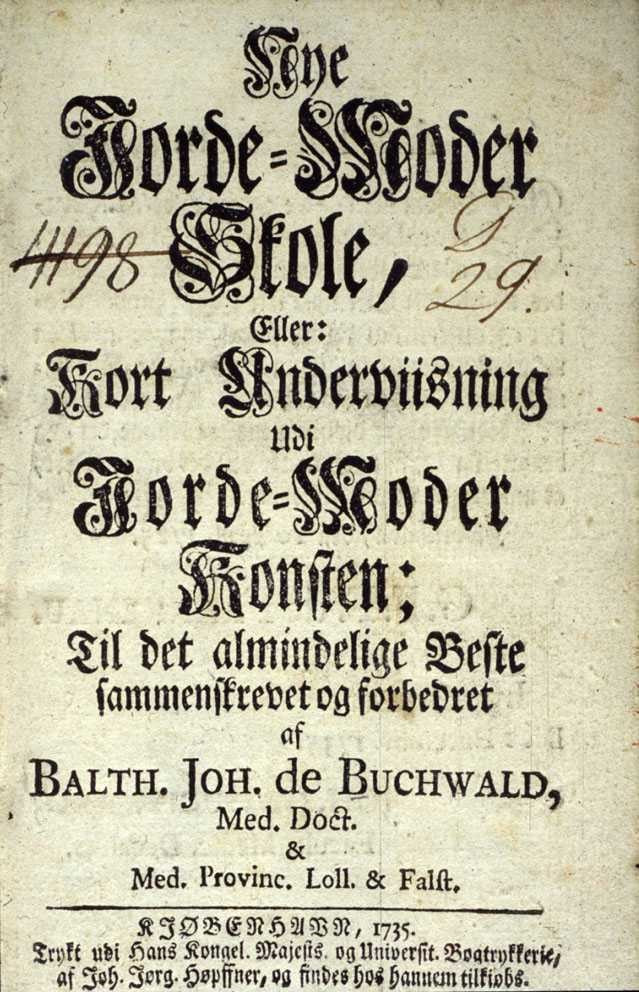 Figure 2 In the oldest textbook for Norwegian midwives, the Dane Buchwald's (1697&ndash;1763) Nye Jorde-Moder Skole from 1725,&hellip;