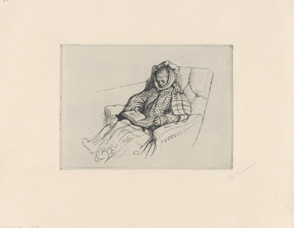 A. Krausz ville nok ikke tatt i denne boka. Tegning med navn &laquo;Rekonvalesent, eller kusma.&raquo; av Carl Larsson fra 1912&hellip;