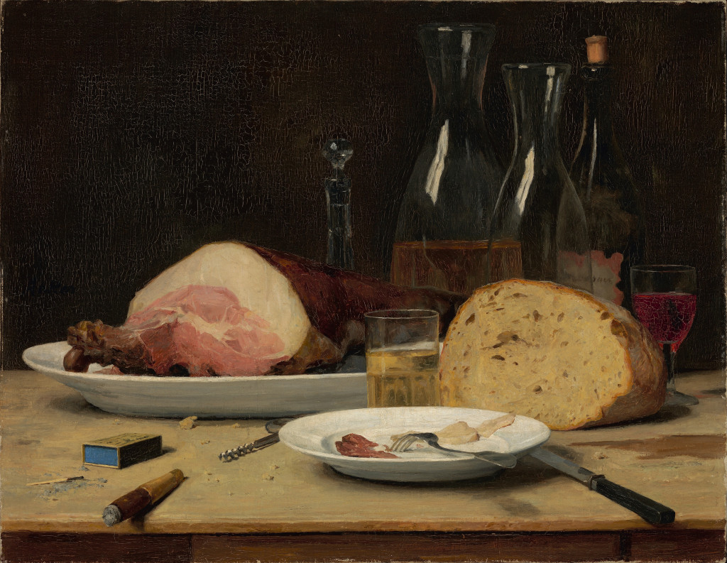 Stillleben Unmässigkeit (1896), Albert Anker (1831&ndash;1910). I offentlig eie, via Wikimedia Commons.