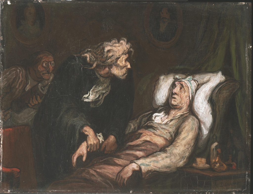 The Imaginary Illness (1860&ndash;62), Honor&eacute; Daumier (1808&ndash;79). I offentlig eie