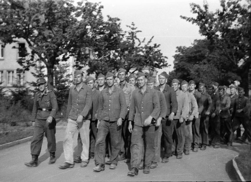 SS-skoleringsleiren St. Andreas i Sennheim (Cernay), Frankrike. Ukjent dato. Foto: Hans Trygve Tveten (1918&ndash;99) / ARKIVET&hellip;